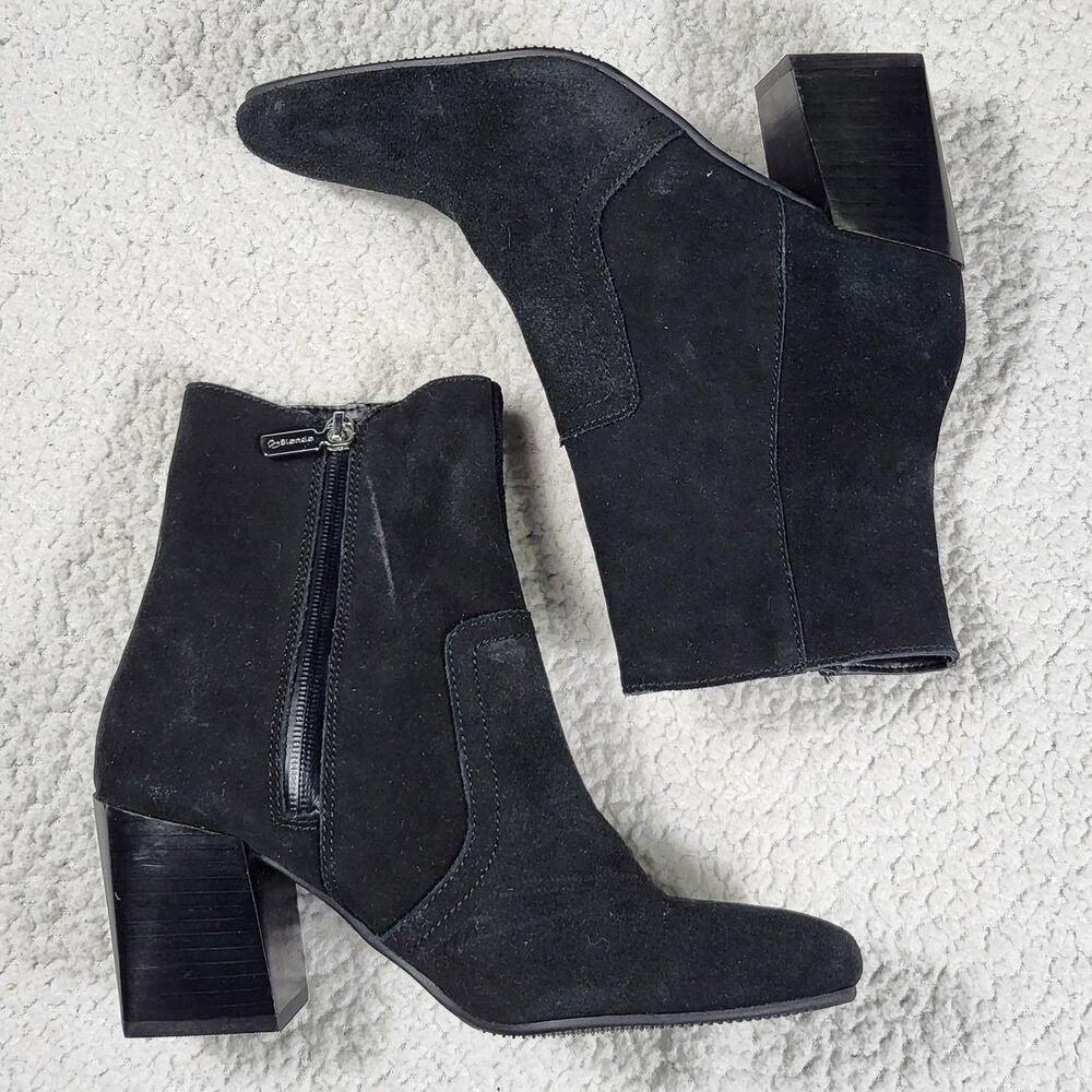 NEW Blondo Sadie Waterproof Bootie Black Suede Leather SIZE 7.5